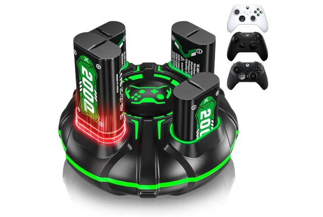 Batería Recargable y estación de Carga para Xbox Series X/Xbox Series S/Xbox One/Xbox One S/X/Elite