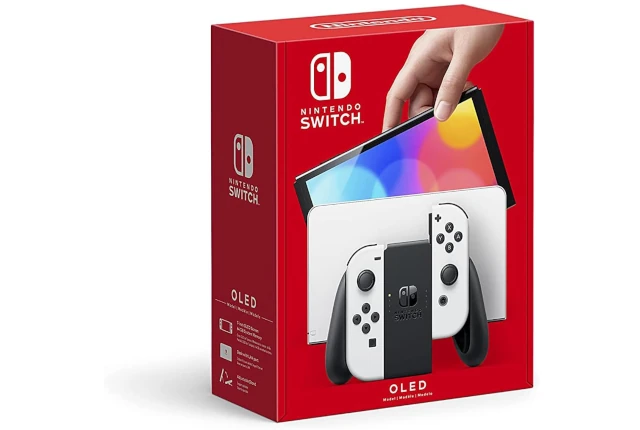 Nintendo Switch (OLED model) with White Joy-Con